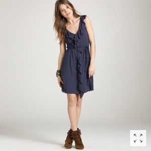 J.Crew ruffled jersey dress